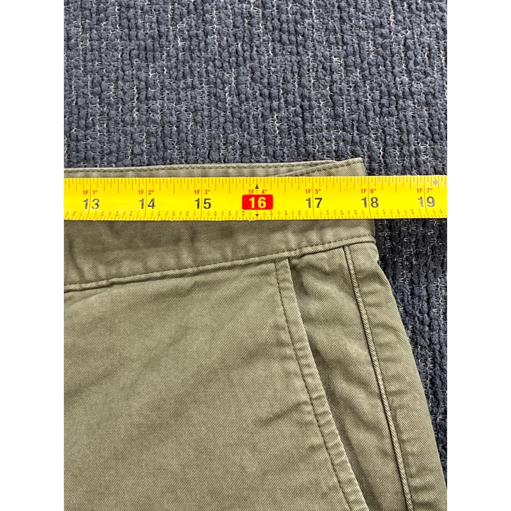 Flint and Tinder 365 Shorts Mens 34 Olive Green Chino Stretch Cotton Twill Flat - Picture 8 of 9